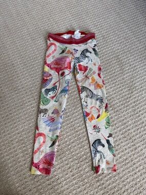 Michelle Morin Girls Multicolor Animal Print Leggings - 7/8